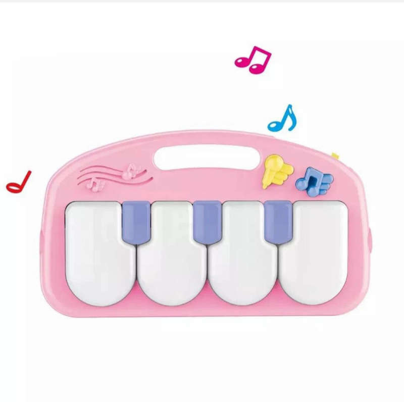 Baby Gym Activity Centre with Piano, Music & Lights Play Mat-pink