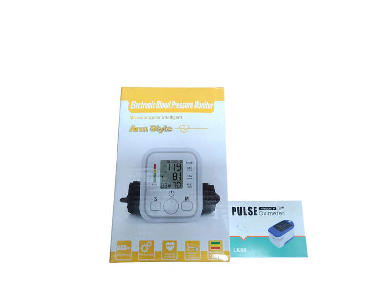 HealthGuard Pro Duo: Blood Pressure Monitor & Oximeter Bundle