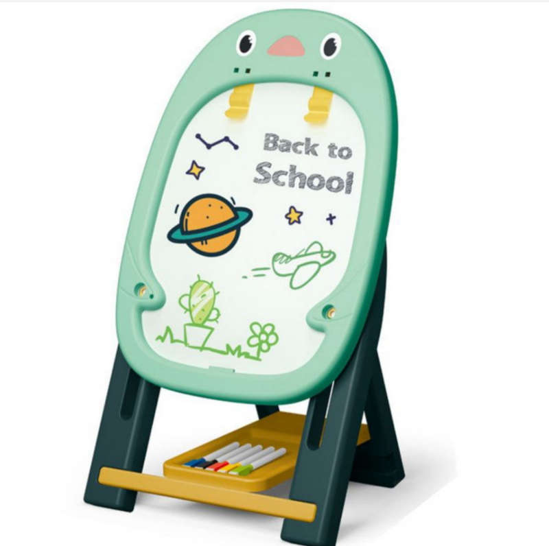 62x30cm Magnetic Chalks Erasable Drawing Board Double-Sided for kids - Green