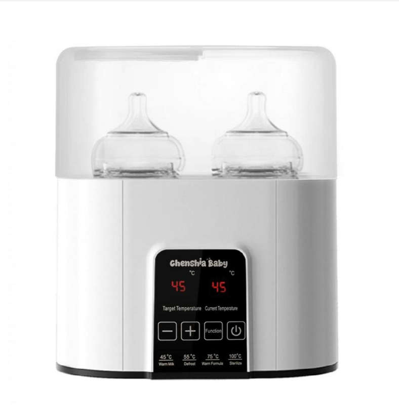 Chenshia Double Bottle Warmer & Steriliser LED Display Accurate Temperature