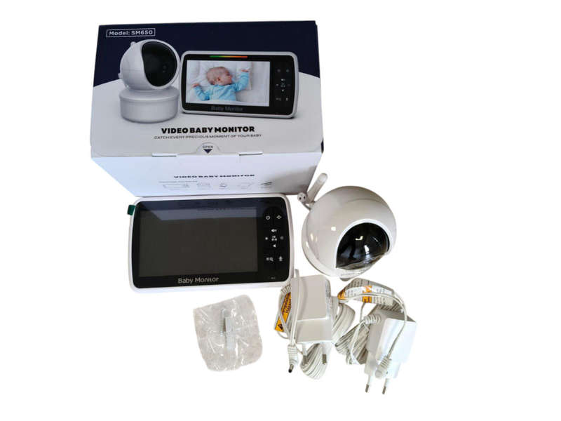 5'' Video Baby Monitor with Audio & Night, Rotation, Wireless 150m