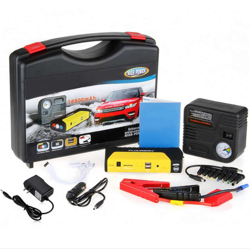 Multi-Functional Car Jump Starter with Air Compressor pump