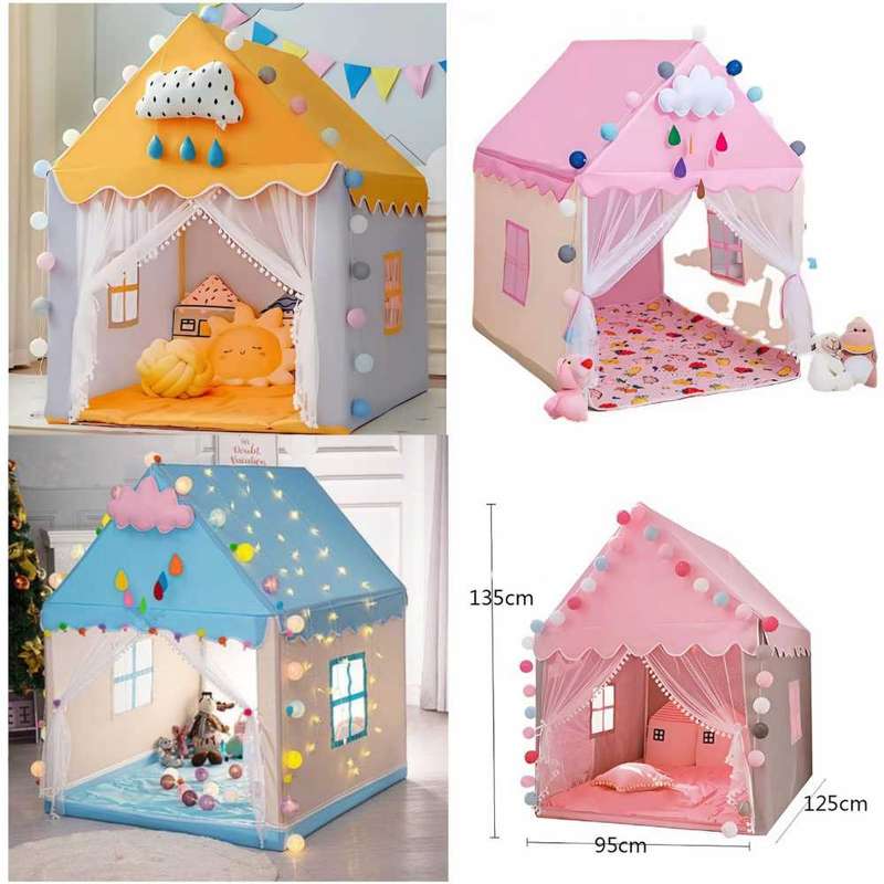 children's tent house (blue, pink)