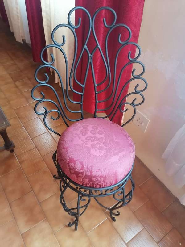The Rod iron table and chairs