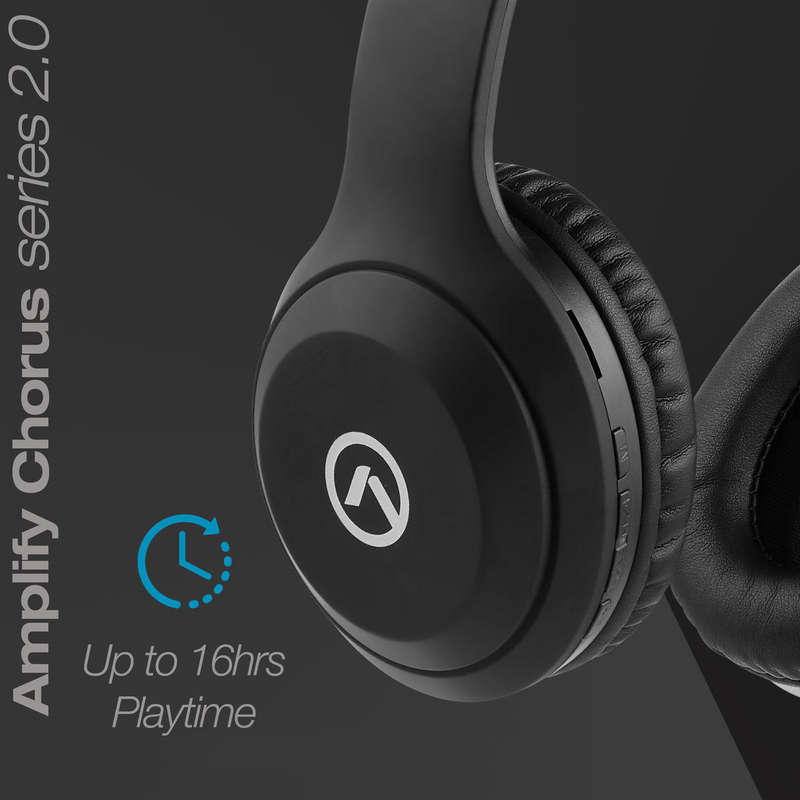 Amplify Chorus 2.0 Bluetooth Headphones - Black