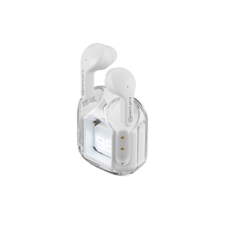 Amplify Lumina Series Bluetooth without Mic Headset - White