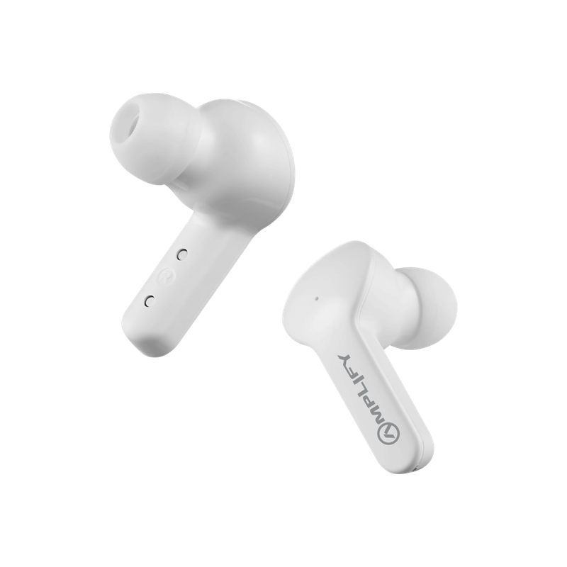Amplify Lumina Series Bluetooth without Mic Headset - White