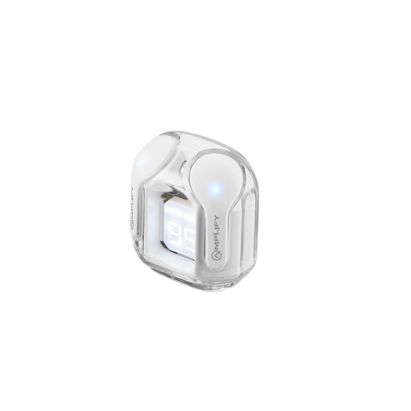 Amplify Lumina Series Bluetooth without Mic Headset - White