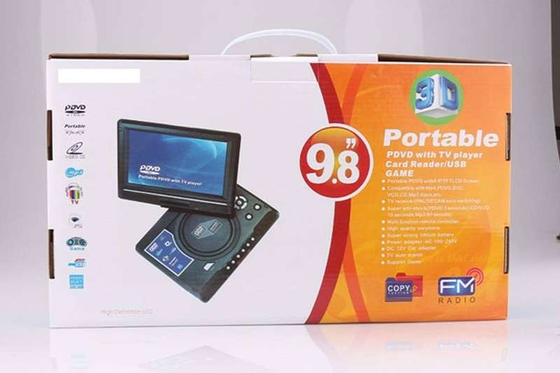 LMD-998 Portable HD DVD Player With LCD Screen With TV Tuner/Card Reader/USB/Game 9.8