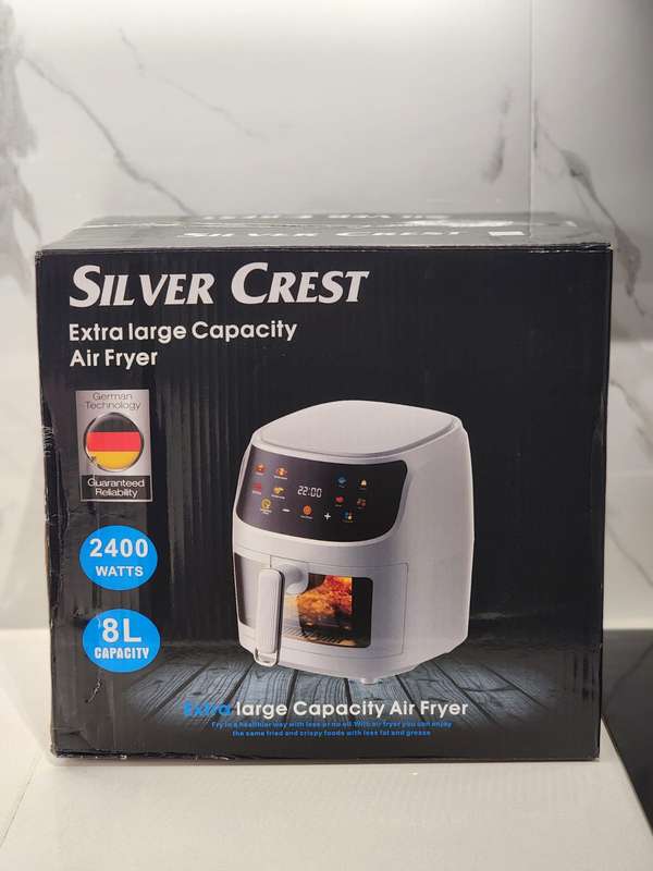 Silver Crest XXL 8L Digital Air Fryer with Clear View Window  2400W