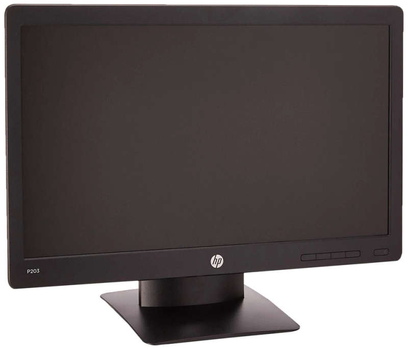 HP P203 ProDisplay 20-Inch Screen LED-Lit Monitor Black (X7R53AA#ABA) Used free power and vga