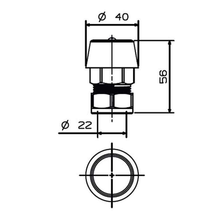 Cobra Vacuum Breaker 22mm