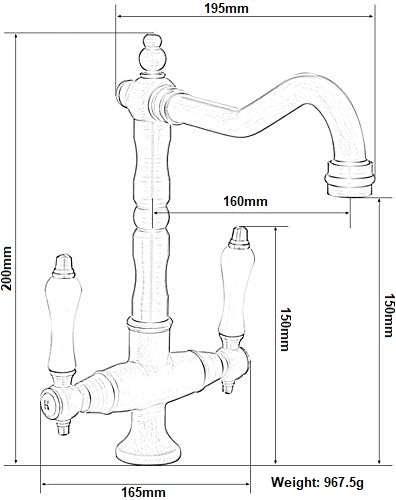 Kessler Superior Sink | Kitchen Mixer Tap Faucet Deck Antique - Different Color