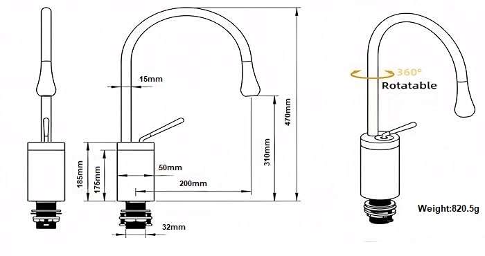 Kessler Superior Basin Mixer Tap Faucet Swan Standard | High - Different Color