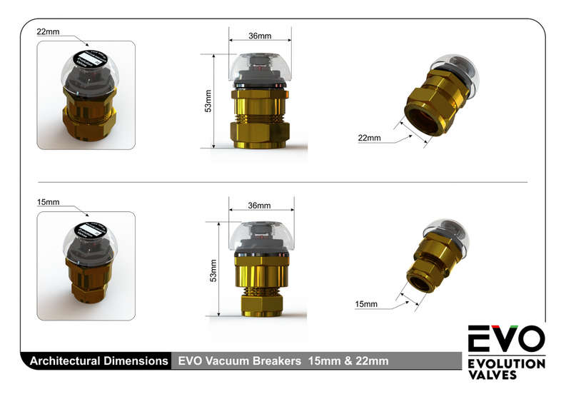 Evolution Valves Vacuum Breaker 22mm