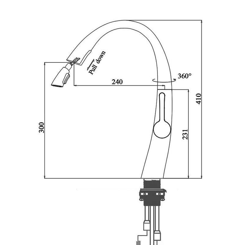 Kessler Superior Sink | Kitchen Mixer Tap Faucet Deck Falco Chrome