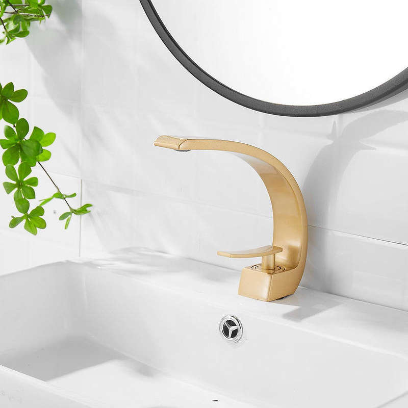 Kessler Superior Basin Mixer Tap Faucet Zuki Brushed Gold