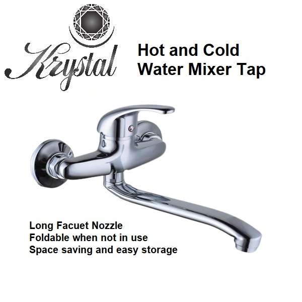 Krystal Sink | Kitchen Mixer Tap Faucet Wall Lever - Different Color