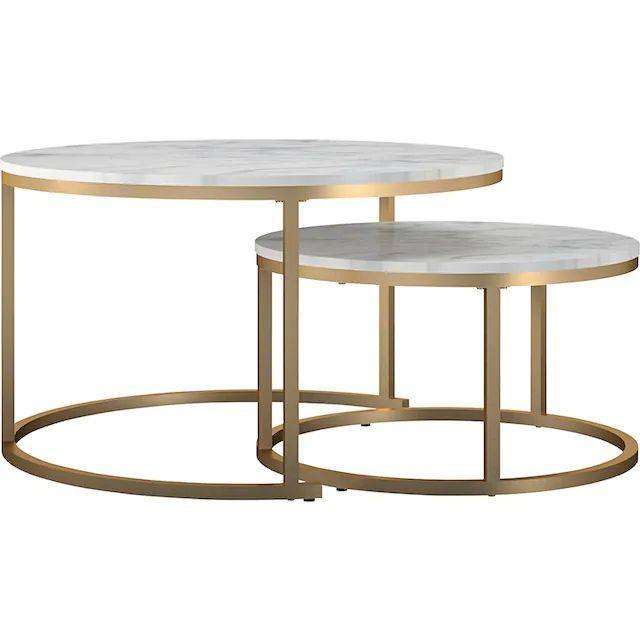Nesting 2 piece coffee table
