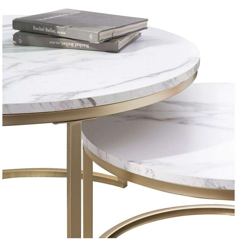 Nesting 2 piece coffee table