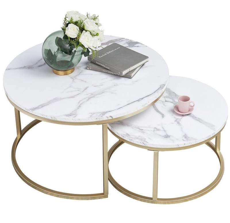Nesting 2 piece coffee table