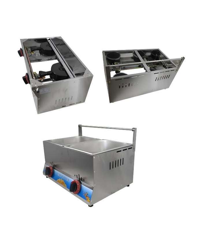 12 L Dual Tank Gas Fryer