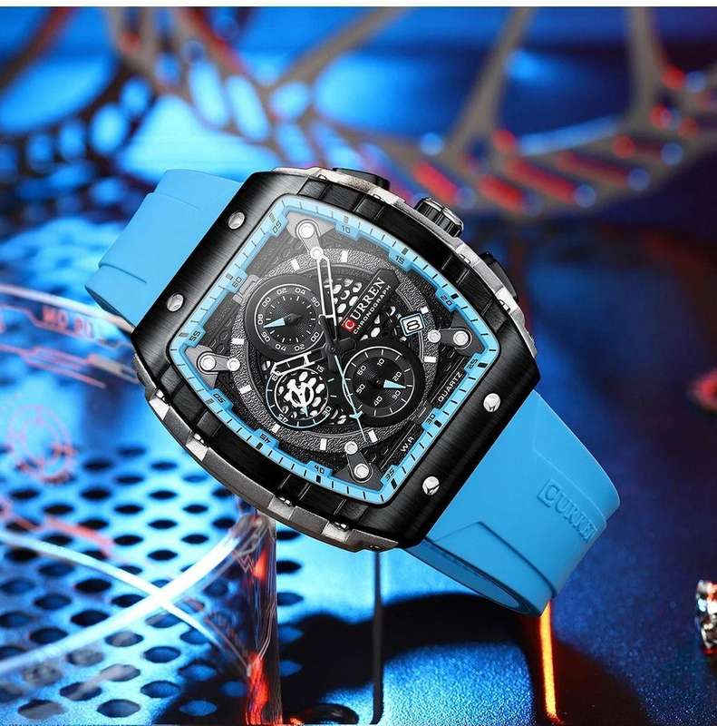 Stormforce Precision Chronograph Curren Watch Blue