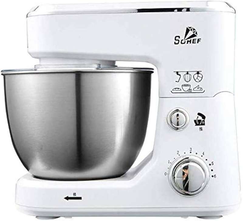 3-in-1 Stand Mixer with Dough Hook, Whisk & Beater
