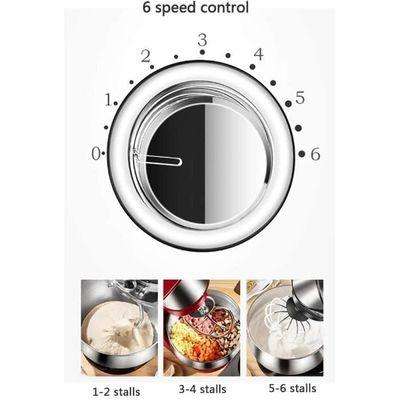 3-in-1 Stand Mixer with Dough Hook, Whisk & Beater