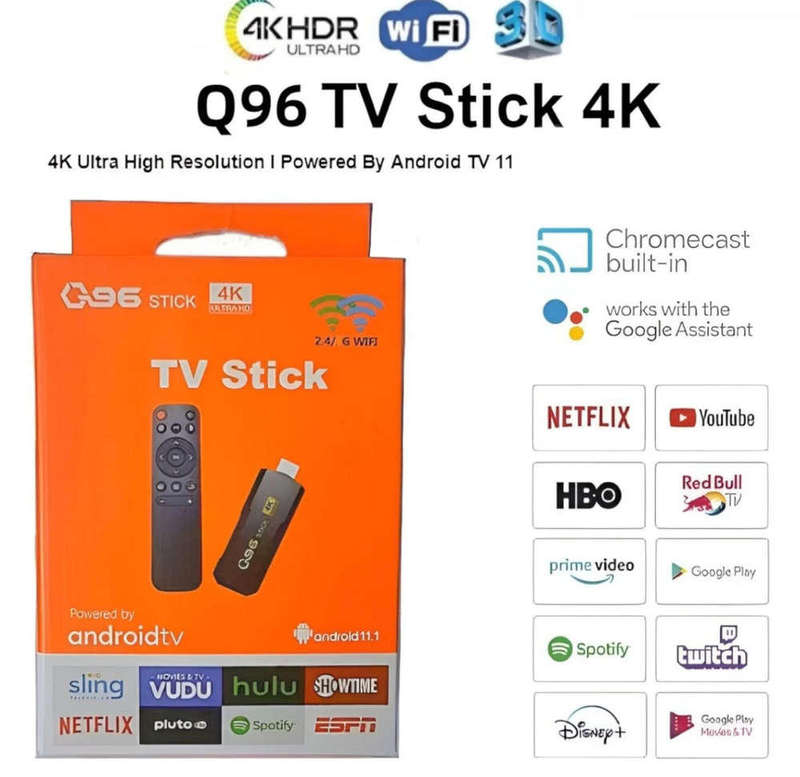 4K UltraHD Android TV TVR3 Stick with Bluetooth Remote