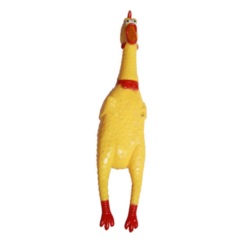 Shrilling Rubber Chicken Toy