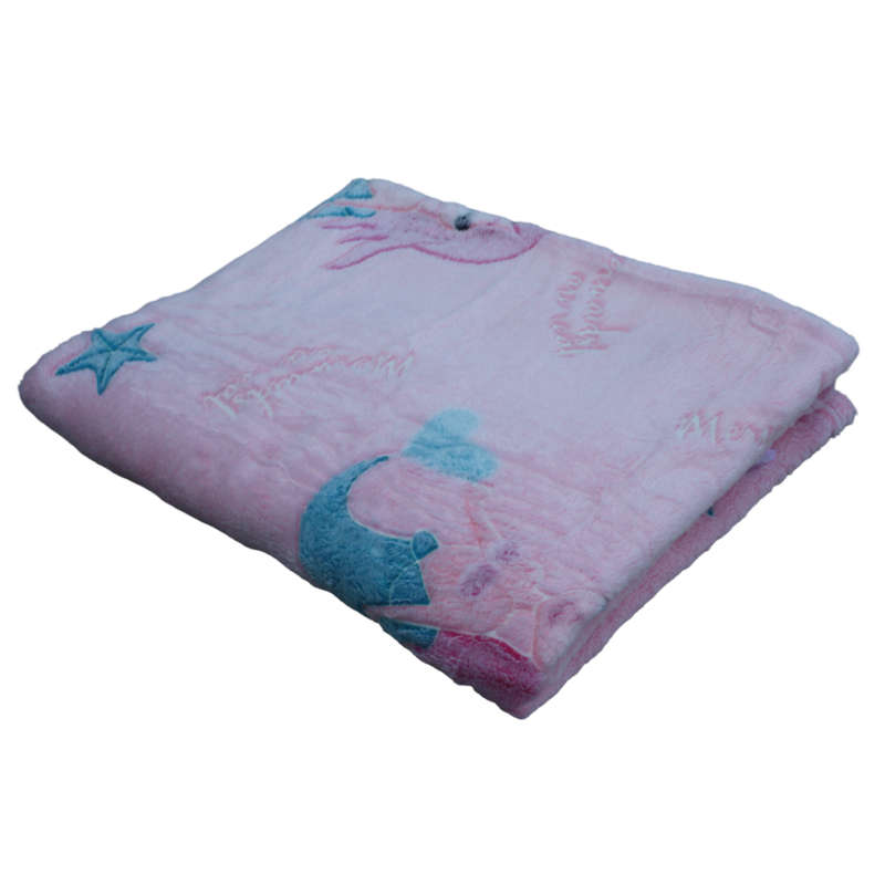 Glow In The Dark Blanket - Mermaid- Pink- 120cm x 150cm