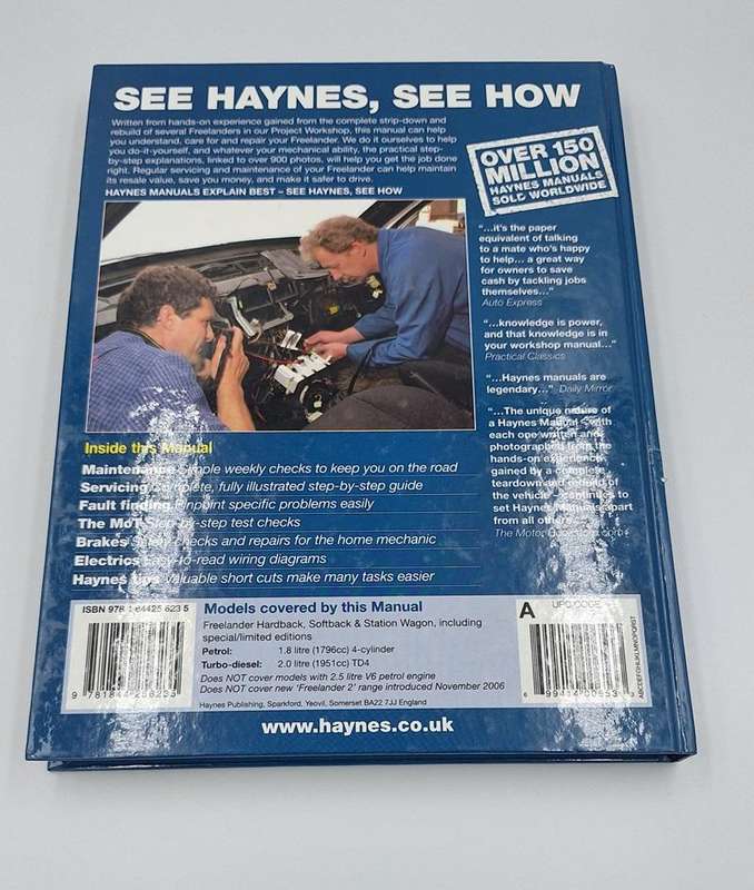 Haynes Workshop Manual : Land Rover Freelander