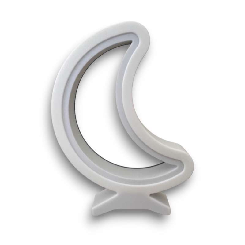 Kids Moon Night Light / Desk Lamp with RF Remote - White