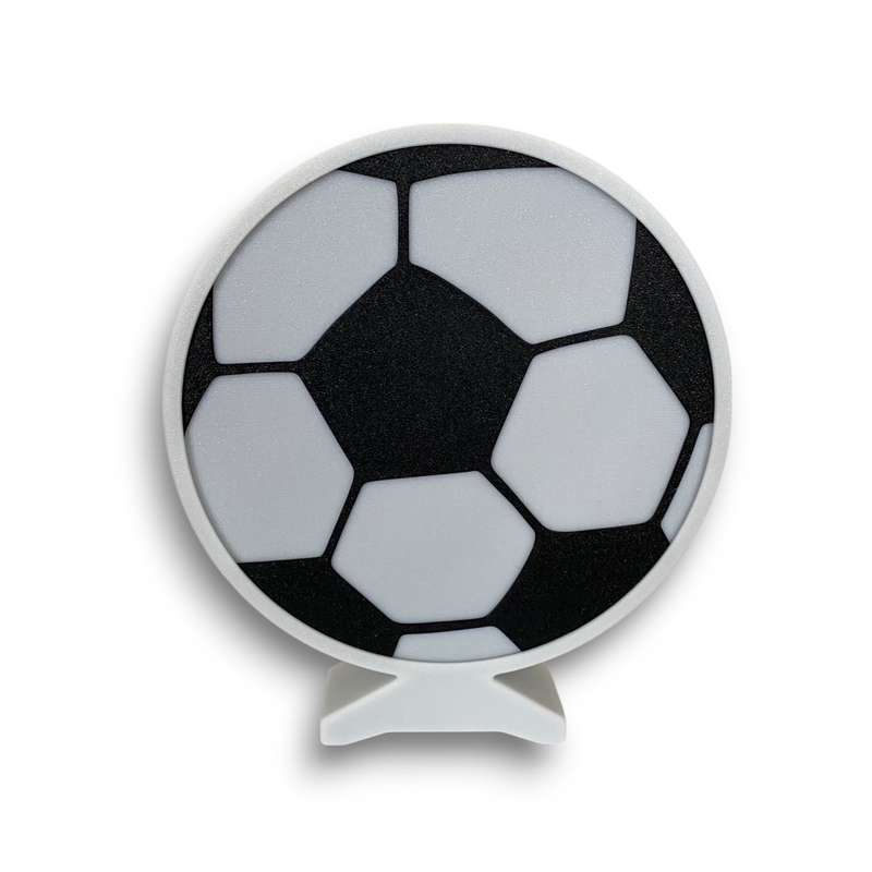 Kids Soccer Ball Night Light / Desk Lamp with RF Remote - Black & White