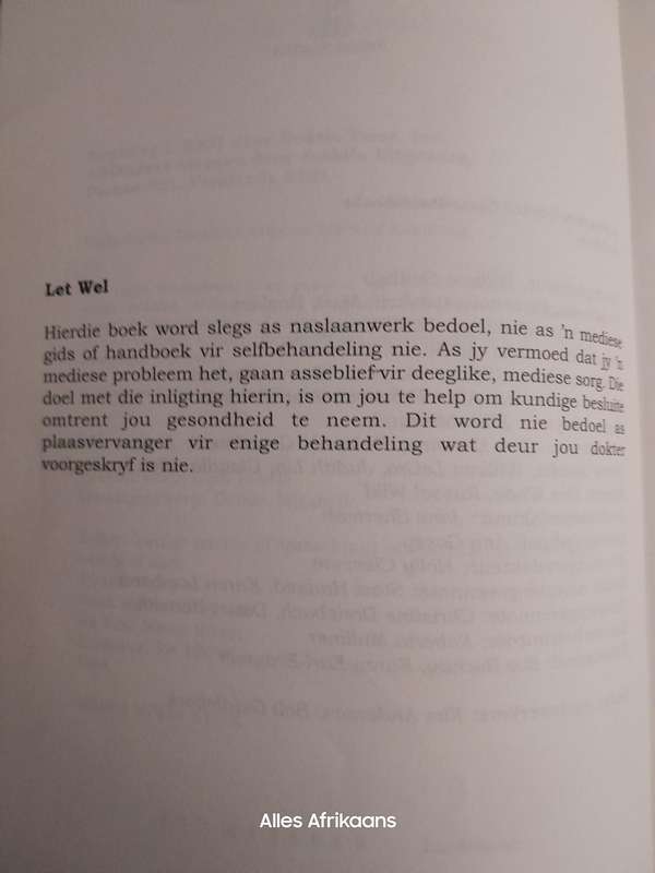 Die Doktersboek van tuismedisyne (Book)