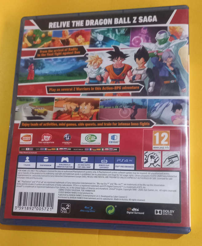 PS4 DragonBall Z Kakarot.