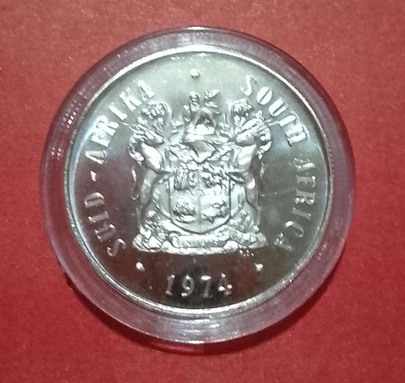 1974 Proof Silver South African R1
