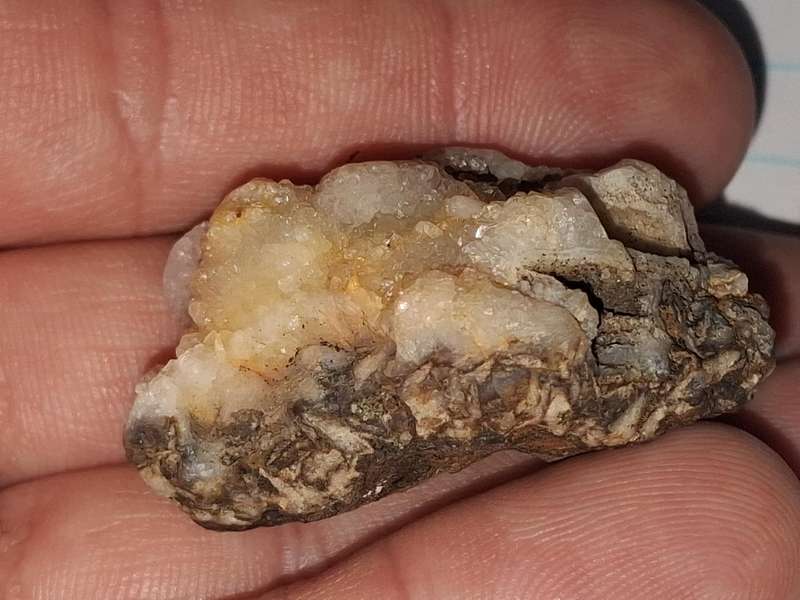 Quartz (druzy) capping a bit of host rock