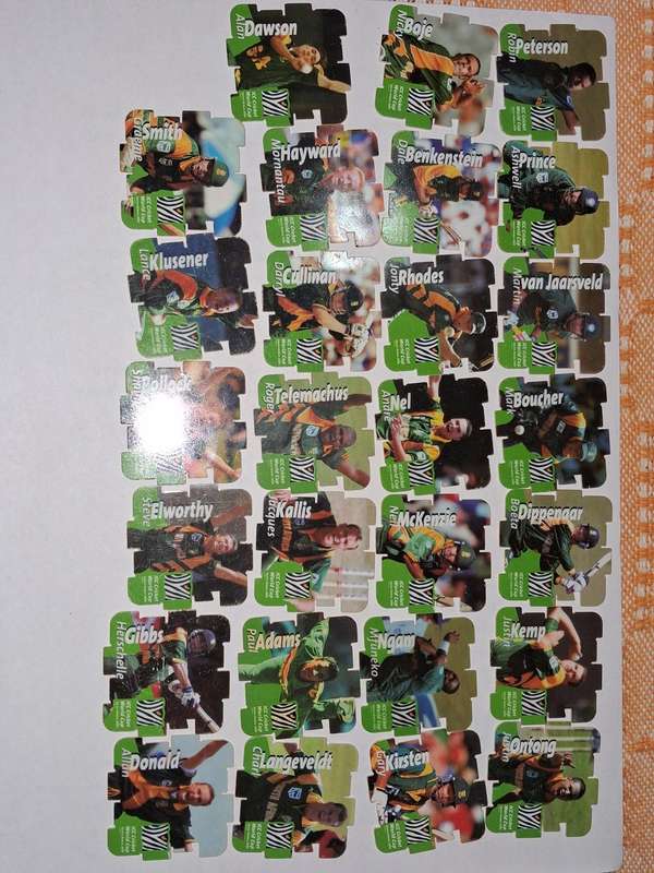 Cricket cube tazos almost complete set with dazzlers
