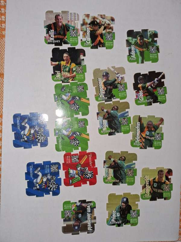 Dazzler and cricket tazo extras