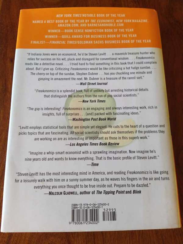 Freakonomics by Steven D. Levitt and Stephan J. Dubner