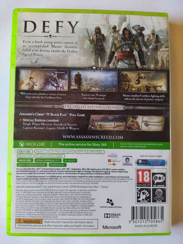 Assassin's Creed IV Black flag Xbox 360