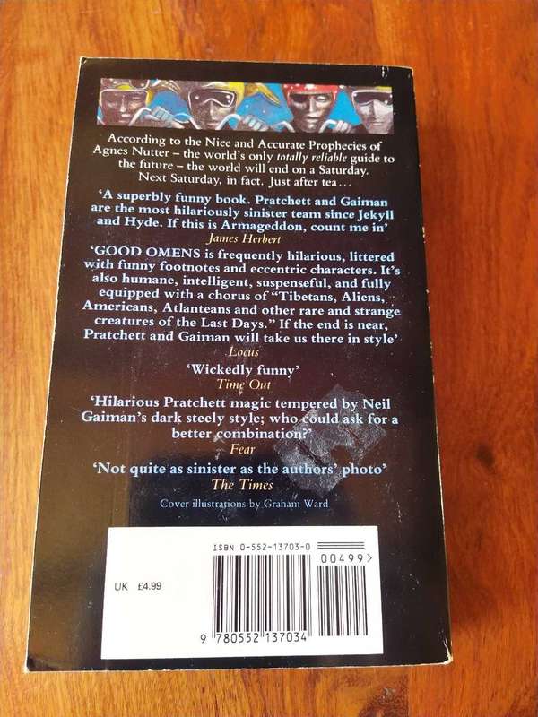 Good omens by Terry Pratchett and Neil Gaiman