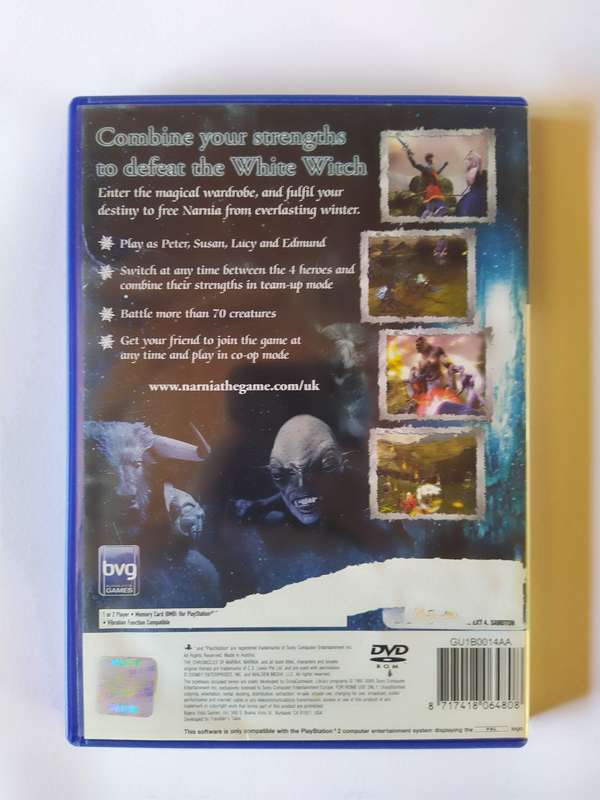 Narnia: The Lion, The witch and the wardrobe PS2