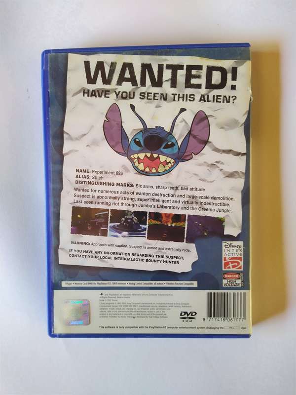 Stitch Experiment 626 PS2