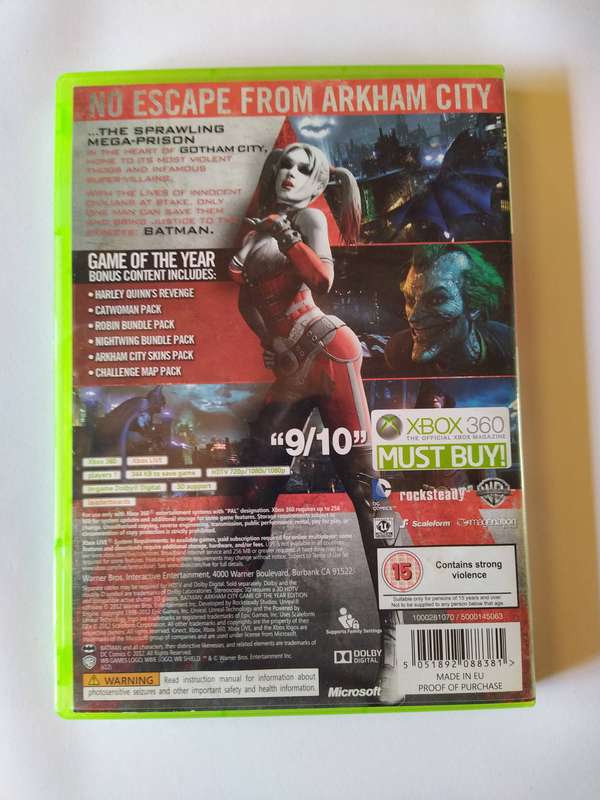 Batman Arkham City Game of the Year Edition Xbox 360