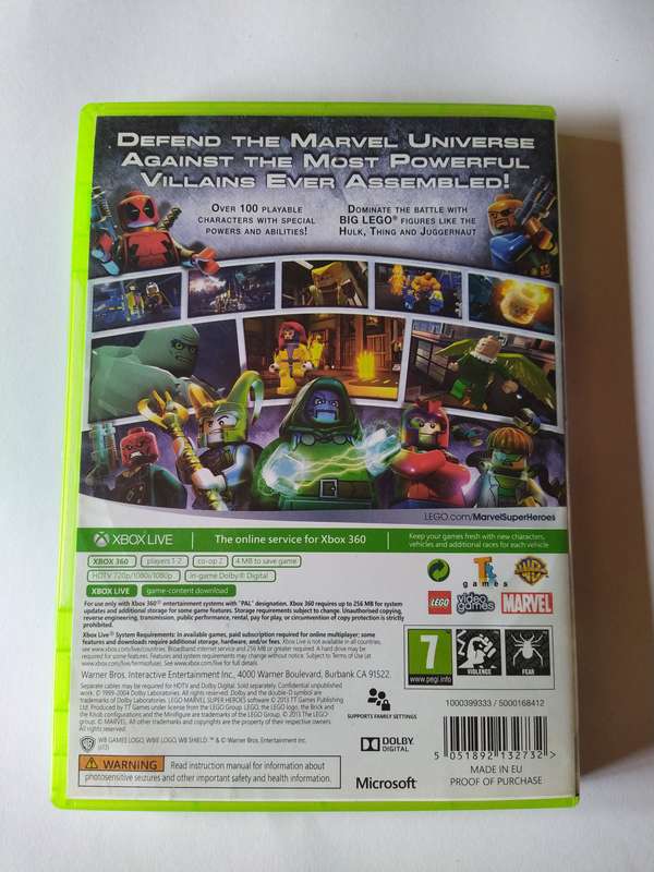 Lego Marvel Super Heroes Xbox 360