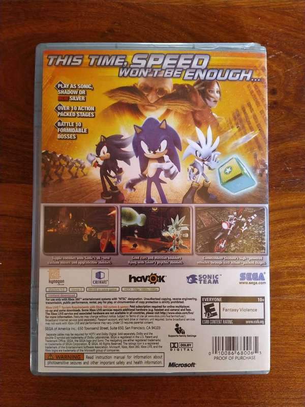 Sonic the hedgehog 2006 Xbox 360