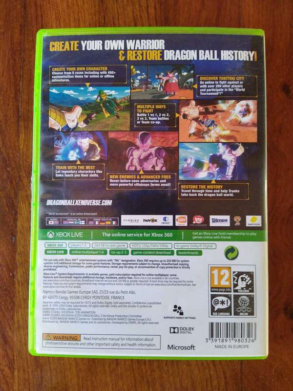 Dragon Ball Xenoverse Xbox 360